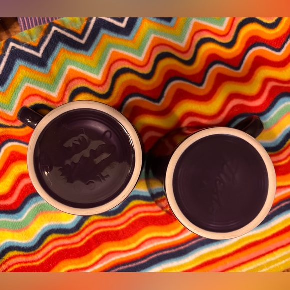 ๐ FIESTA Ware Coffee/Tea Mugs X 2. Retired Deep Purple Plum Color! NWOT! ๐ - Picture 2 of 2